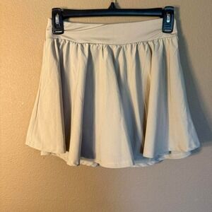 The Children's Place Girls Beige Athletic Skort Skirt Built-In Shorts Size XL 14